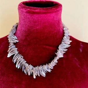 Single strand shell necklace